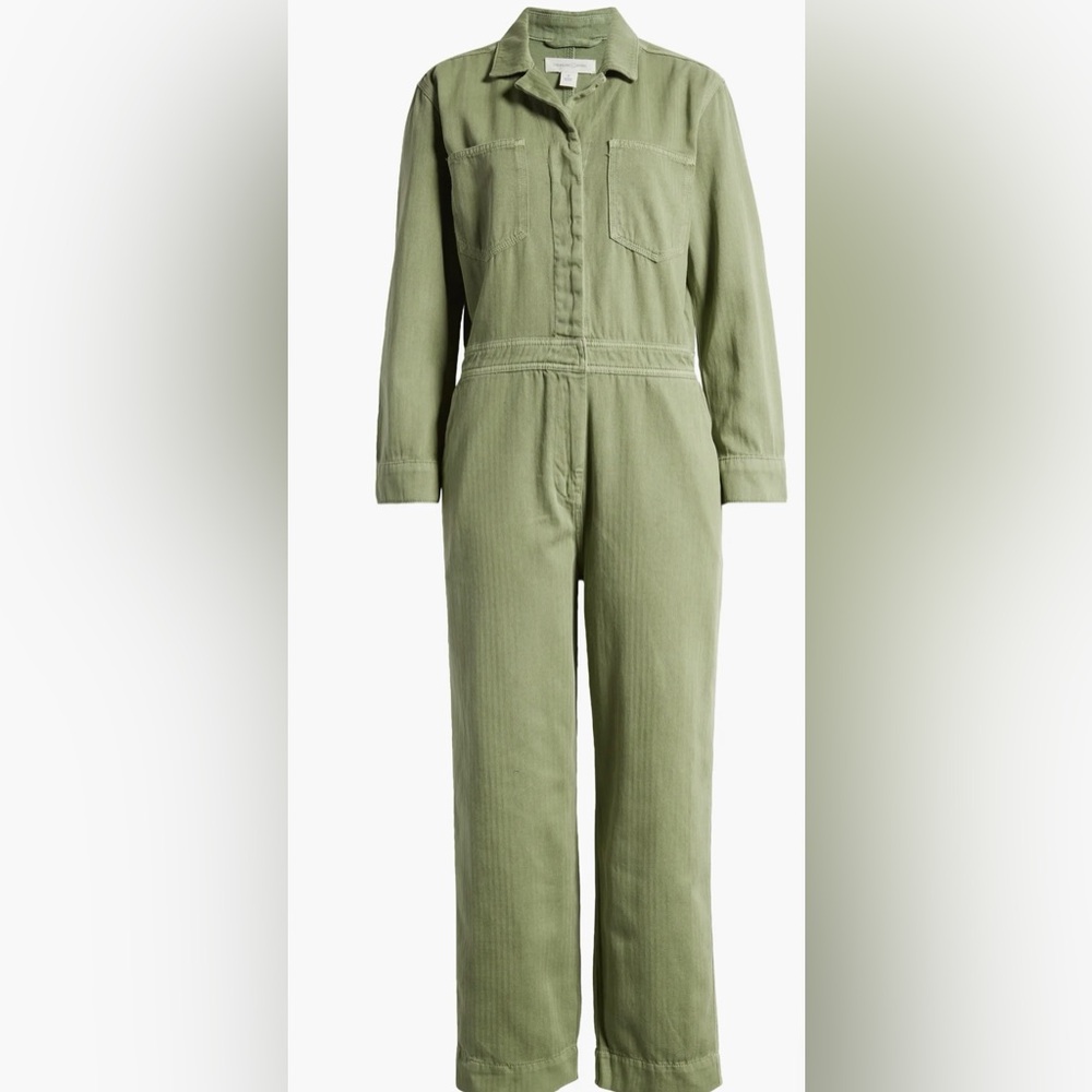 TREASURE & BOND Green Utility Jumpsuit Overall S NWOT